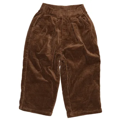 Pantalon en velours (Marron) de Zara Coton, Élasthane