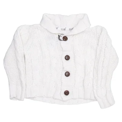 Cardigan (Blanc) de Little Rebel Acrylique