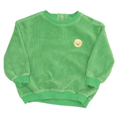 Collegetröja (Grön) från Hema Elastan, Ekologisk bomull, Polyester