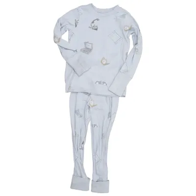 Pajamas (Blue) from Livly Cotton, Elastane
