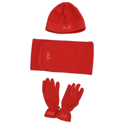 Accessory set (Red, Black) from Jack Wolfskin Polyester