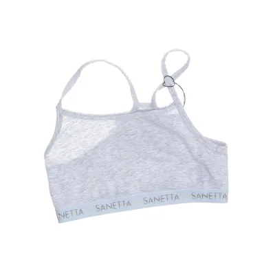 Bralette (Grijs) van Sanetta Katoen, Polyamide