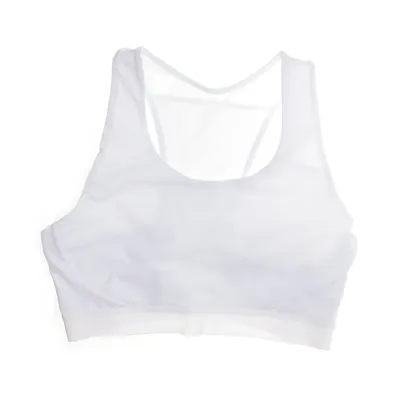 Sport-BH (Vit) från New Balance Elastan, Nylon, Återvunnen polyester