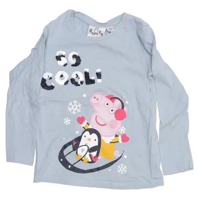 T-shirt à manches longues (Bleu, Multicolore) de H&M x Peppa Pig Coton