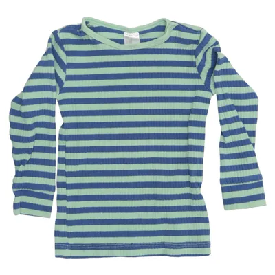 T-shirt à manches longues (Bleu, Vert) de H&M Coton, Élasthane