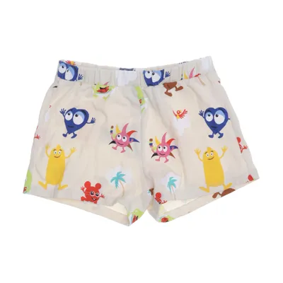 Pyjamasshorts (Beige, Flerfärgad) från Babblarna x KappAhl Bomull, Elastan