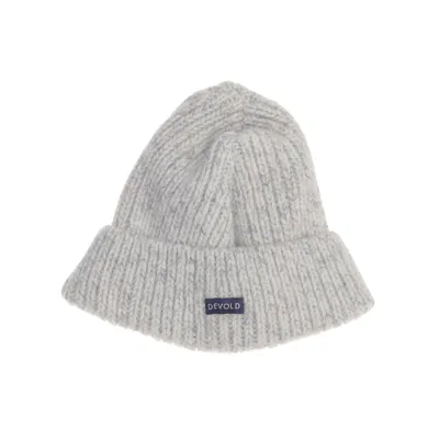 Beaniehue (Hvid, Grå) fra Devold Uld