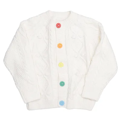 Cardigan (Hvid) fra Little Bird Bomuld