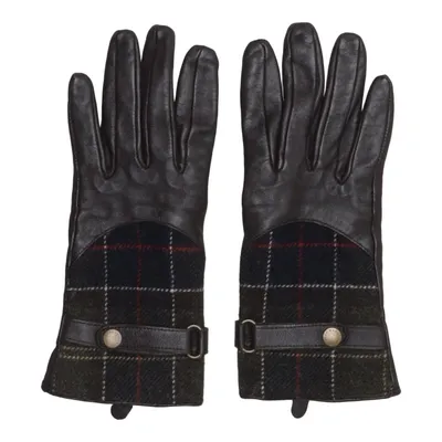 Leren handschoenen (Bruin, Meerkleurig) van Barbour Leer, Polyamide, Polyester, Wol