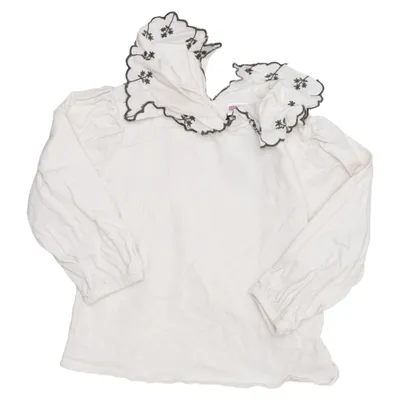 Bluse (Hvid) fra Zara Bomuld