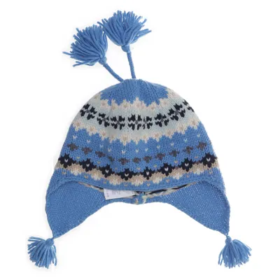 Toppluva (Blå, Flerfärgad) från Lands' End Merinoull, Nylon