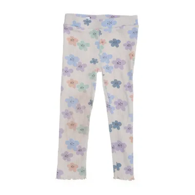 Leggings (Beige, Flerfärgad) från Rikiki Bomull, Elastan