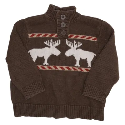 Kersttrui (Bruin, Meerkleurig) van Cherokee Katoen