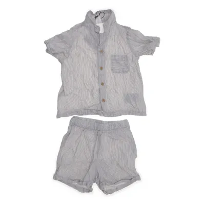 Set (Grå, Vit) från H&M Bomull, Linne