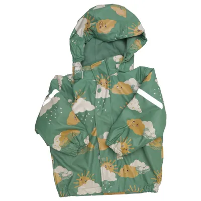 Rain jacket (Green, Multicolored) from Fix by Lindex Polyester, Polyurethane