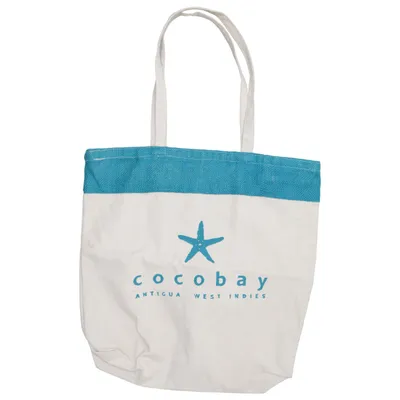 Canvas bag (Beige, Turquoise) from Eccobay