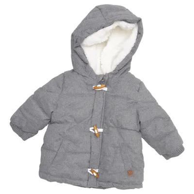 Duffle coat (Gray, White) from Kiabi Polyester, Polyurethane