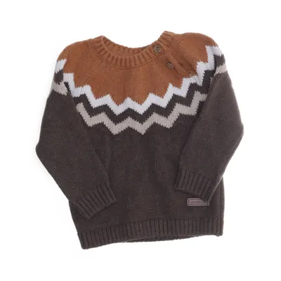 Tröja (Brun, Vit) från Newbie by KappAhl Bomull