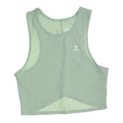 Débardeur de sport (Vert) de SOC Élasthane, Polyester