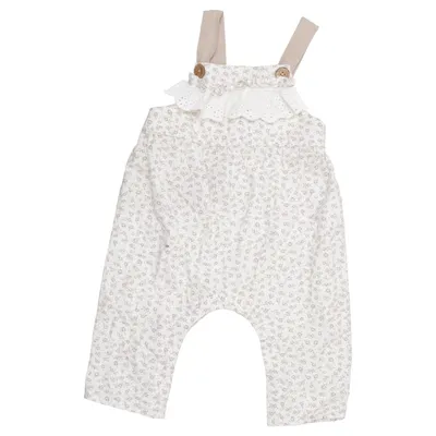 Salopette (Blanc, Beige) de Lil' Atelier Coton biologique