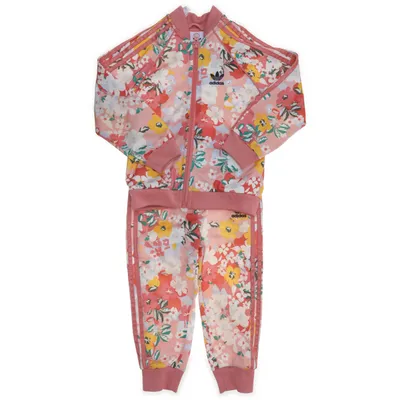 Sportssæt (Pink, Flerfarvet) fra Adidas Genanvendt polyester
