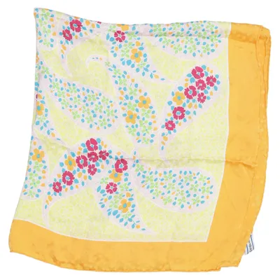 Cache-col (Jaune, Multicolore) de Yves Saint Laurent Soie