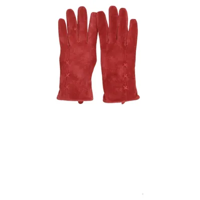 Leather gloves (Red) Leather, Polyester