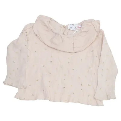 T-shirt à manches longues (Beige) de Zara Coton