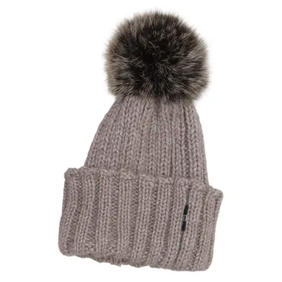 Bonnet à pompon (Beige) de HPI of Sweden Acrylique, Laine