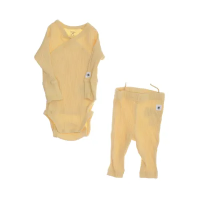 Set (Gul) från Lindex Baby Bomull, Elastan