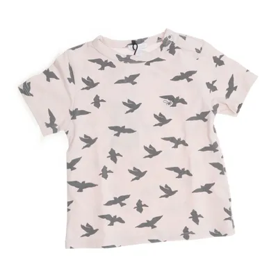 T-shirt (Rosa, Svart) från Livly Baby Bomull, Elastan