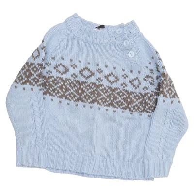 Pull-over (Bleu, Marron) de Friends Acrylique, Coton