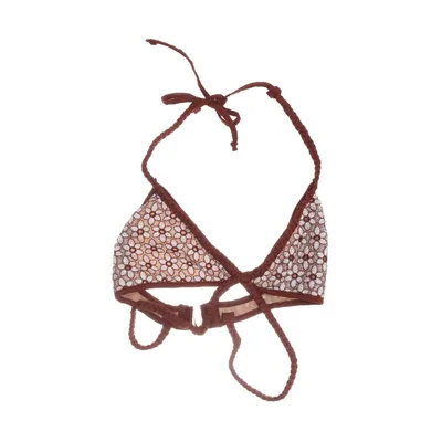 Bikini top (Beige, Red, Multicolored) from For Love & Lemons Nylon, Polyester