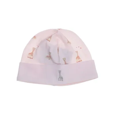 Bonnet (Rose) de Sophie La Girafe Coton, Élasthane