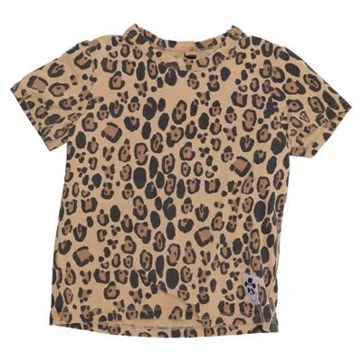 T-shirt (Beige, Svart) från Mini Rodini Elastan, Lyocell