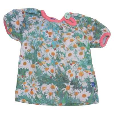T-shirt (Groen, Wit, Meerkleurig) van Molo Katoen, Elastaan