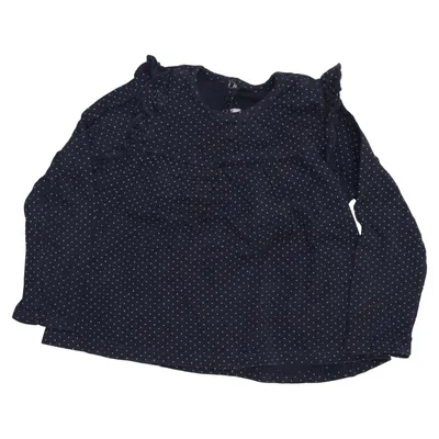 T-shirt à manches longues (Bleu, Blanc) de Petit Bateau Coton