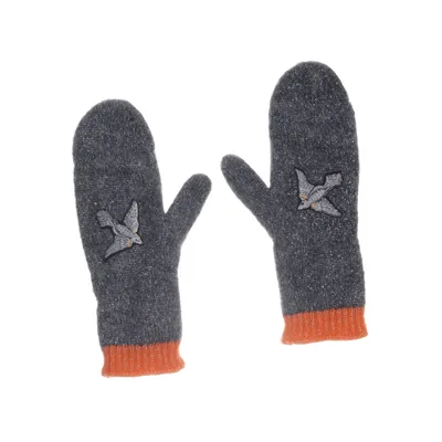 Vantar (Grå, Orange) från Beck Söndergaard Merinoull, Mohair, Polyamid