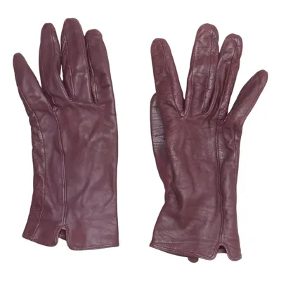 Gants en cuir (Violet) Cuir, Polyester
