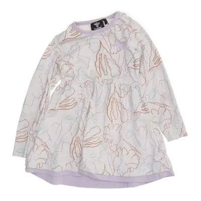 Dress (White, Multicolored) from Hummel Cotton, Elastane