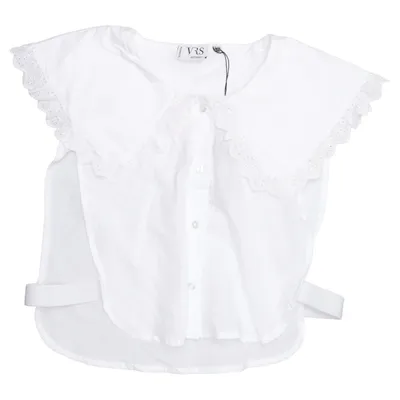 Col de chemise (Blanc) de VRS Woman Coton biologique