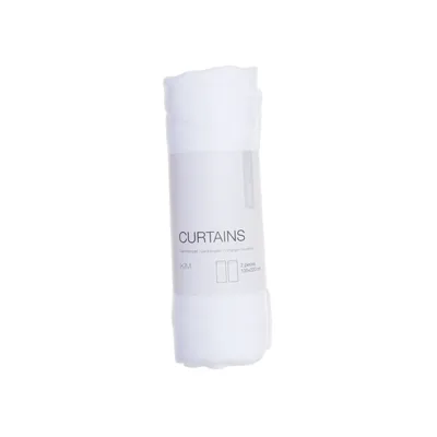 Rod pocket curtain (White) from Rusta Home Polyester