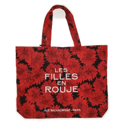 Sac en toile (Rouge, Noir) de Rouje