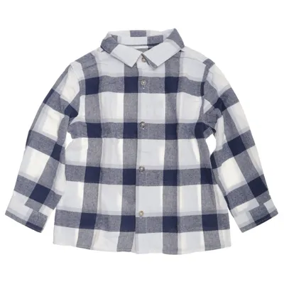 Flannel shirt (Blue, White) from Mango Cotton