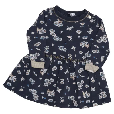 Robe (Bleu, Multicolore) de Petit Bateau Coton, Élasthane, Polyester, Viscose