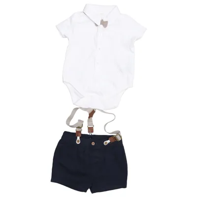 Ensemble (Blanc, Bleu) de Next Baby Coton