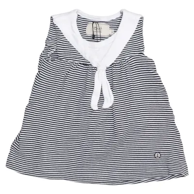 Robe (Bleu, Blanc) de Emma och Malena Coton, Élasthane