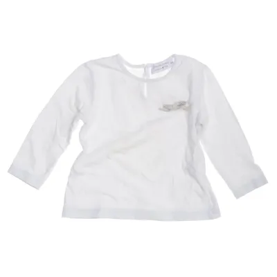 Långärmad t-shirt (Vit) från Mimirose Bomull, Elastan