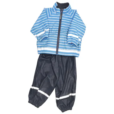 Rainwear (Blue, White) from Polarn O. Pyret Polyester, Polyurethane