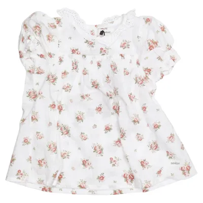 Dress (White, Red, Green) from Newbie by KappAhl Cotton